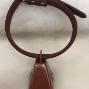 3/4" Leather Bell Collar