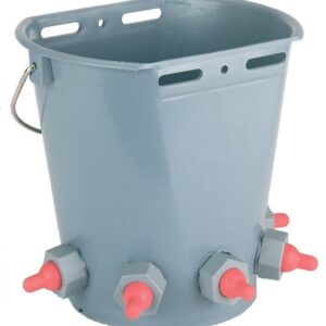 Kerbl 5 Nipple Milk Replacer Pail